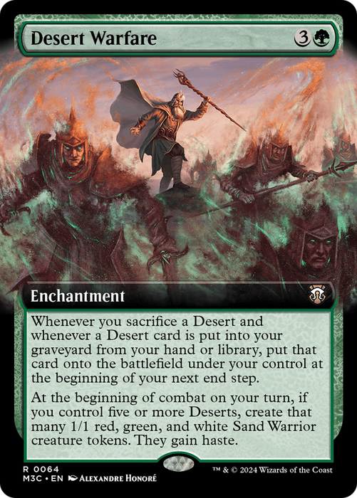 Desert Warfare (Extended Art) (Ripple Foil) [Modern Horizons 3 Commander] - Just $1.20! Shop now at Retro Gaming of Denver