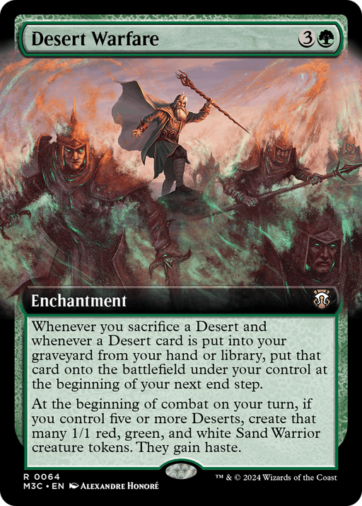 Desert Warfare (Extended Art) (Ripple Foil) [Modern Horizons 3 Commander] - Just $1.20! Shop now at Retro Gaming of Denver