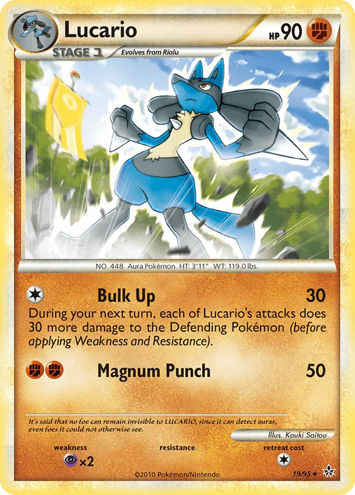 Lucario (19/95) [HeartGold & SoulSilver: Unleashed] - for just $1.65! 