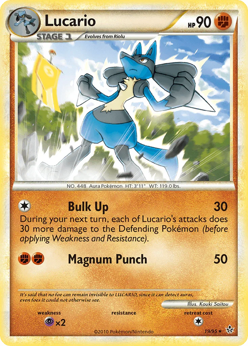 Lucario (19/95) [HeartGold & SoulSilver: Unleashed] - for just $2.40! 