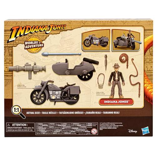 Indiana Jones Worlds of Adventure Indiana Jones with Motorcycle and Sidecar Action Figure Set - Just $27.30! Shop now at Retro Gaming of Denver