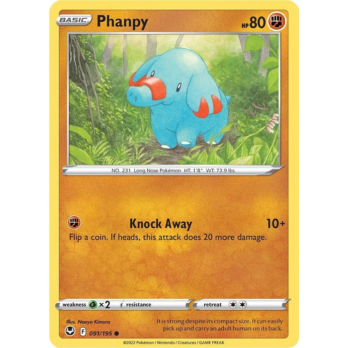 Phanpy (091/195) [Sword & Shield: Silver Tempest] - Just $0.03! Shop now at Retro Gaming of Denver