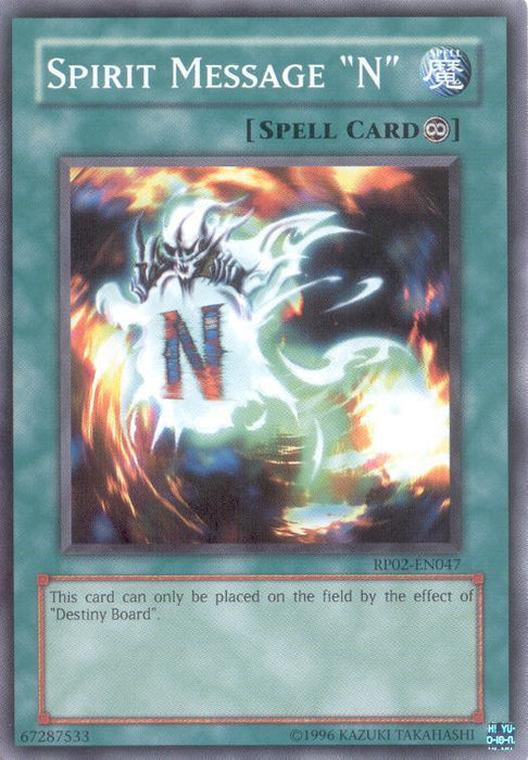 Spirit Message "N" [RP02-EN047] Common - for just $0.20! 