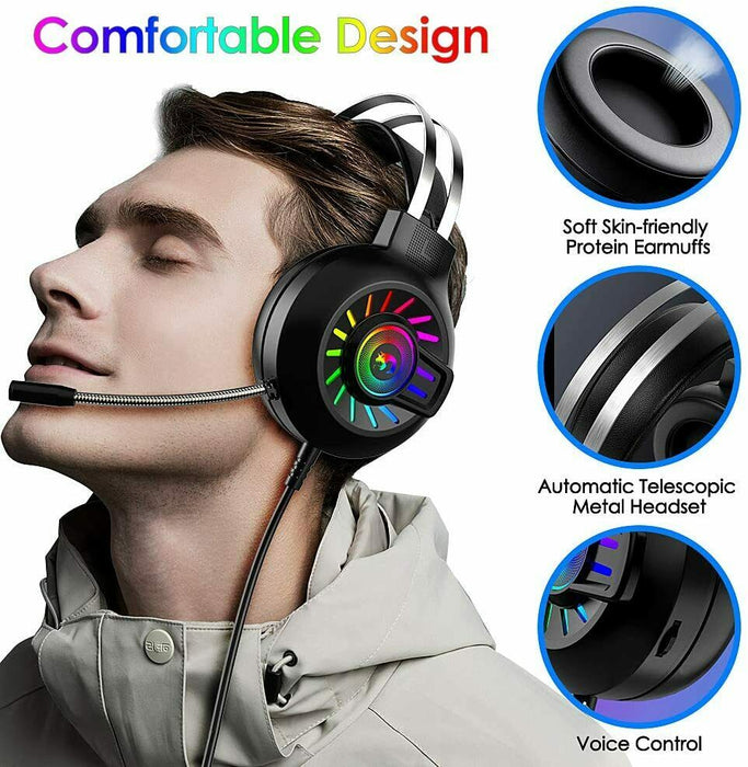 3.5mm Gaming Headset With Mic Headphone For PC Laptop Mac Nintendo PS4 Xbox One - for just $269.28! 