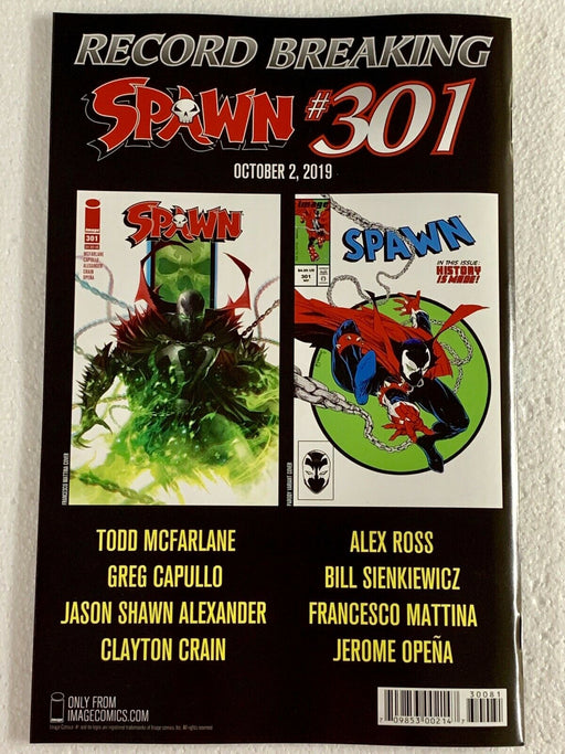 Spawn 300 Jerome Opena Cover H Variant Image Comics Todd Mcfarlane 1st She-Spawn - for just $14.99! 