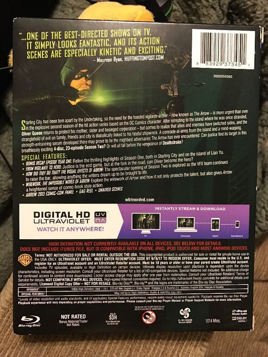 Arrow: The Complete Second Season (Blu-ray/DVD, 2014, 9-Disc Set ) - for just $14.99! 