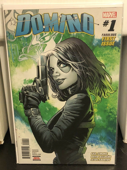 Domino #1 Gail Simone Greg Land 1st Print Marvel Comics 2018 Deadpool Wade - for just $5.99! 