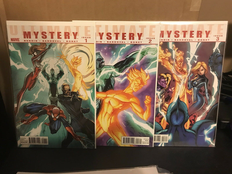 Ultimate Mystery #1 2 3 J Scott Campbell Set Of 3 Spider-Man Fury Fantastic Four - for just $19.99! 