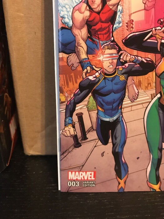 X-Men Blue #3 Mora & Woodard Variant Cover!!! Marvel Comics 1:25 Gold Prime NM - for just $19.99! 