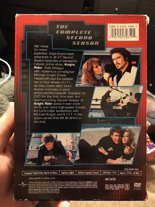 Knight Rider - Season 2 (DVD, 2005) David Hasselhoff KITT Industries 2000 - for just $19.99! 