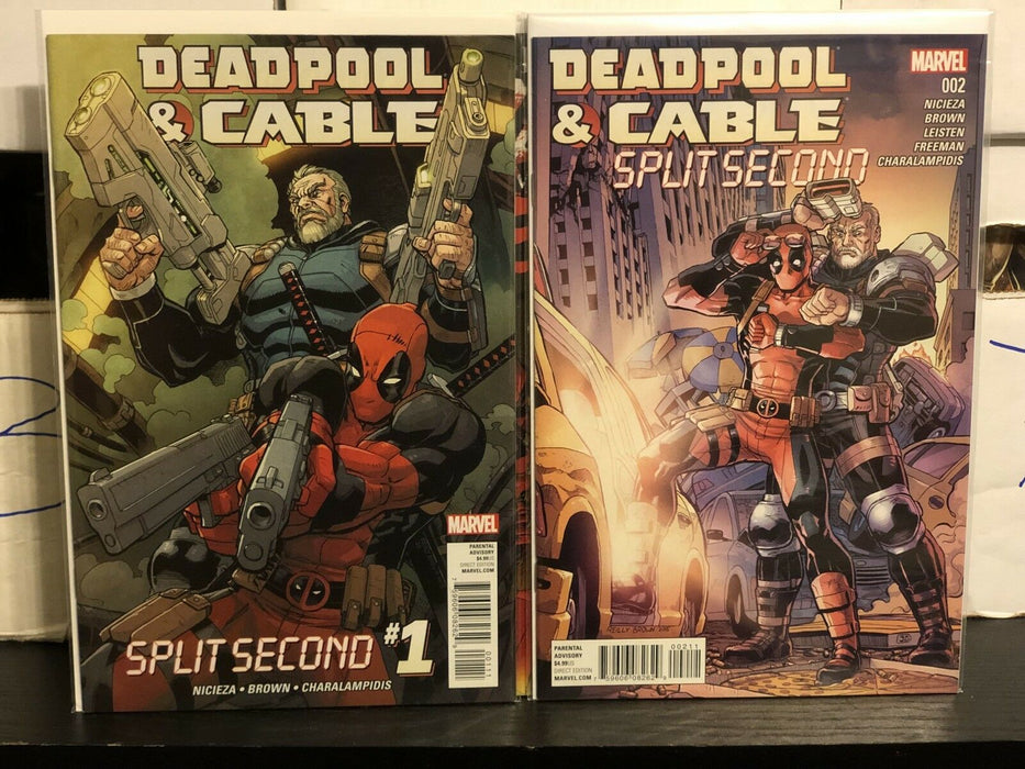Deadpool and Cable: Split Second #1 and #2 Back To The Future Marvel Wade Wilson - for just $14.99! 