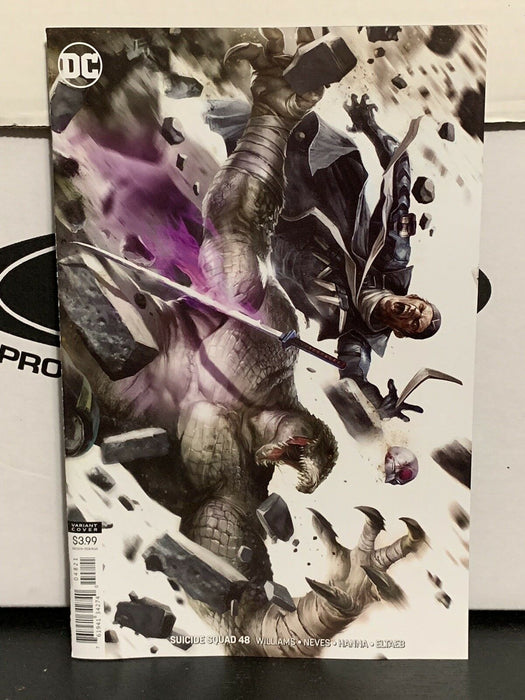 Suicide Squad #48 Francesco Mattina Cover B Variant Marvel Comics 2018 Croc - for just $9.99! 