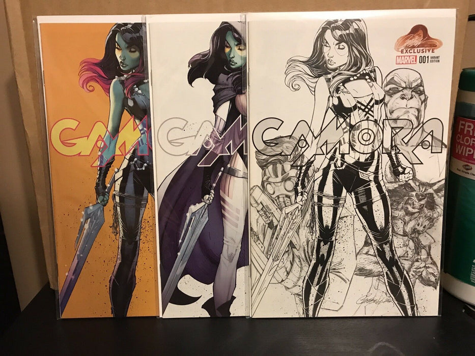 Gamora #1 WebsIte Exclusive J Scott Campbell Set Of 3 Guardians Of The Galaxy - for just $99.99! 