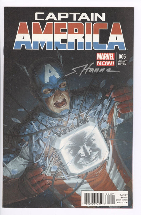 Captain America #5 Jung-Geun Yoon Variant Signed Scott Hanna 2013 Marvel Comics - for just $28.99! 