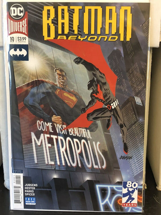 Batman Beyond #19 Dave Johnson Superman Cover B Variant 2018 Robin Hester DC - for just $9.99! 