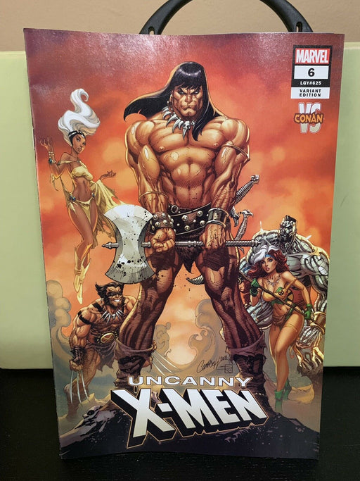 Uncanny X-Men #6 Marvel Comics 2018 J Scott Campbell VS Conan Variant Cover - for just $13.99! 