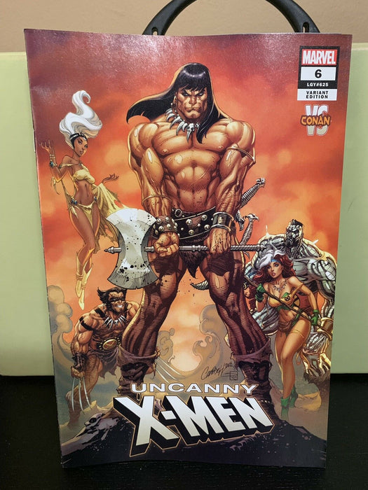 Uncanny X-Men #6 Marvel Comics 2018 J Scott Campbell VS Conan Variant Cover - for just $13.99! 