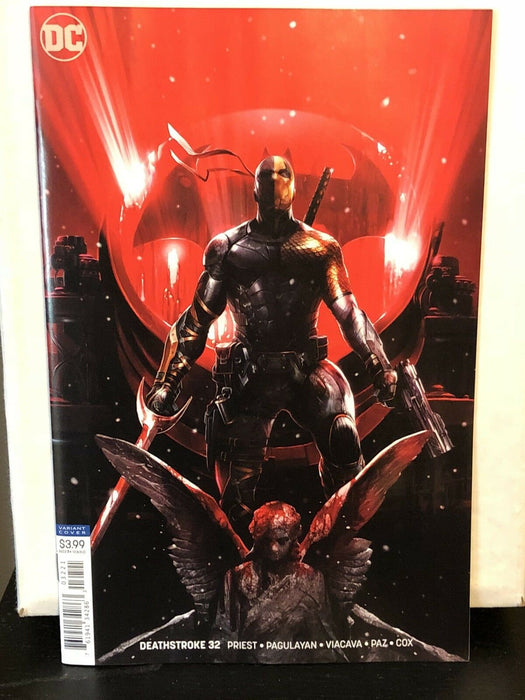 Deathstroke #32 Francesco Mattina Variant Deathstroke VS Batman Part 3 Cover B - for just $9.99! 