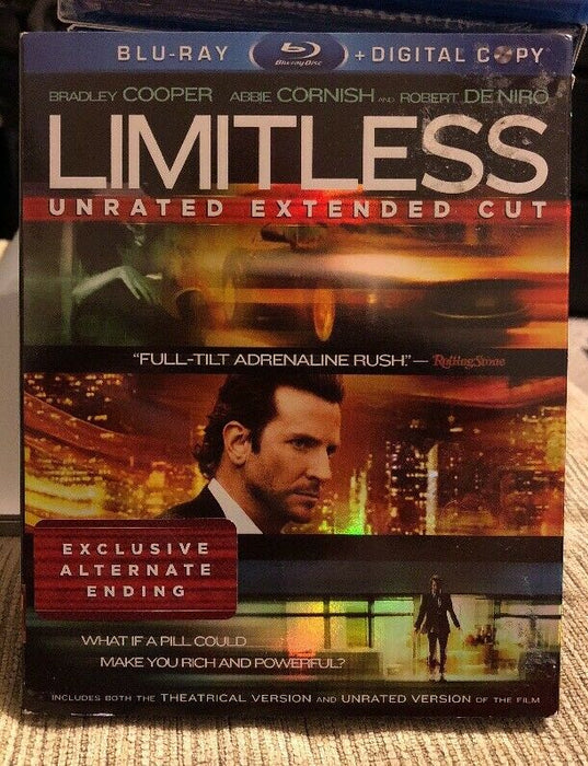 Limitless Blu-ray Disc, 2011, 2-Disc Set, Unrated No Digital Copy Bradley Cooper - for just $7.99! 