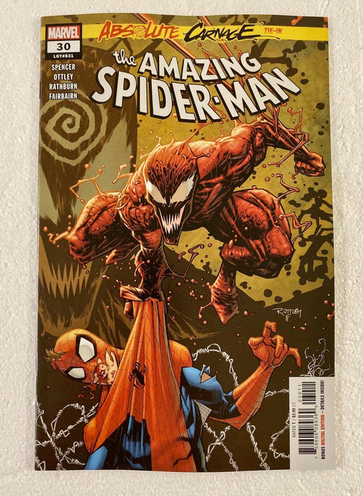 Amazing Spiderman #30 Absolute carnage Tie-in Ryan Ottley Cover A Marvel 2019 - for just $6.99! 