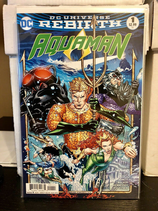 Aquaman #1 Andrew Hennessy Cover DC Rebirth Comic Book First Print NM - for just $9.99! 