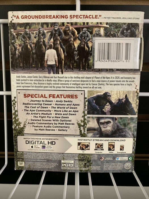 Dawn of the Planet of the Apes Blu-ray And Digital Copy Unopened Serkis Oldman - for just $7.99! 