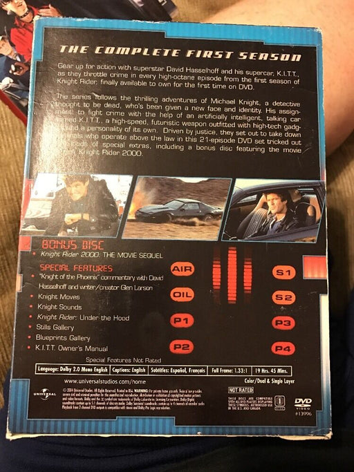 Knight Rider - Season 1 (DVD, 2004, 4-Disc Set) David Hasselhoff KITT Industries - for just $9.99! 