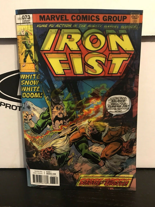 Iron Fist #73 Mike Perkins Lenticular Homage Variant Cover Marvel Premiere Danny Rand - for just $9.99! 