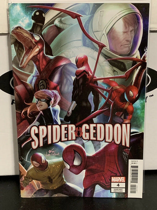 Spider-Geddon #4 IN-HYUK LEE Variant Spider-man Marvel Comic 1st Print 2018 NM - for just $10.99! 