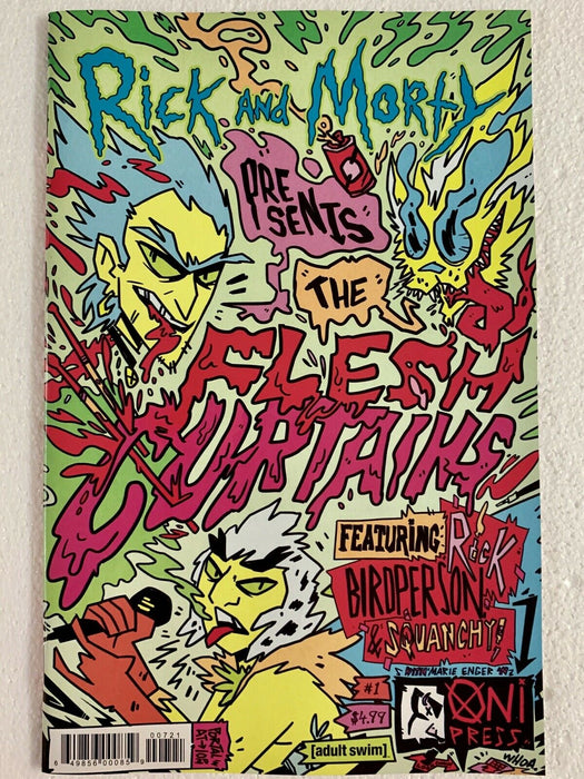 Rick And Morty PRESENT Flesh Curtains #1 Cannon And Enger Variant ONI PRESS 2019 - for just $17.99! 