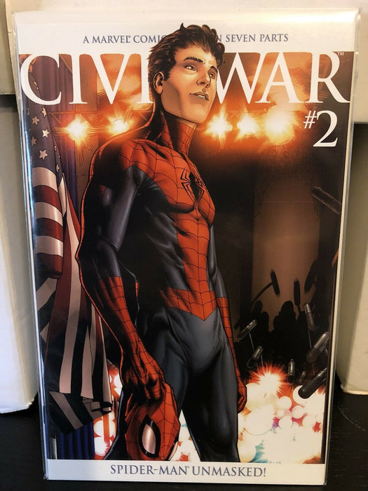Civil War #2 Michael Turner Spider-Man Unmasked Variant (2006) Marvel Comics - for just $29.99! 