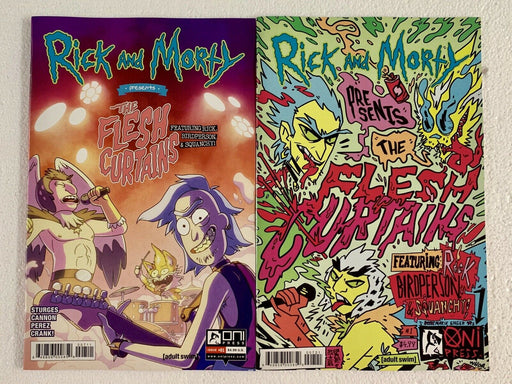 Rick And Morty PRESENT Flesh Curtains #1 Cannon And Enger Variant ONI PRESS 2019 - for just $17.99! 