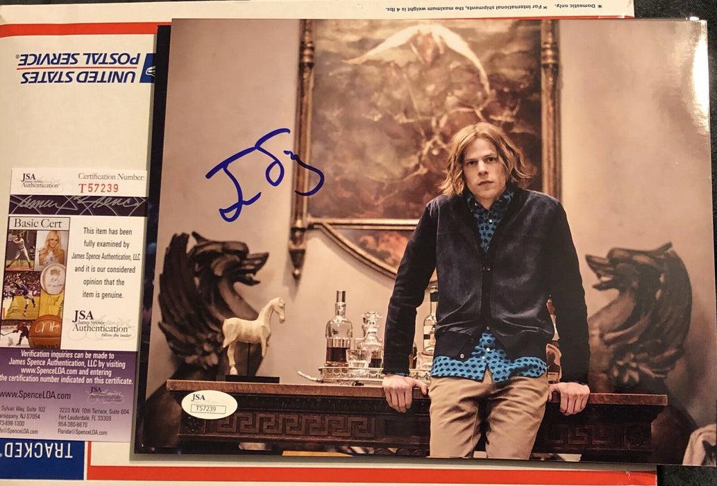 Jesse Eisenberg Signed Lex Luthor 8x10 Autographed Photo JSA COA DC Superman Bat - for just $79.99! 