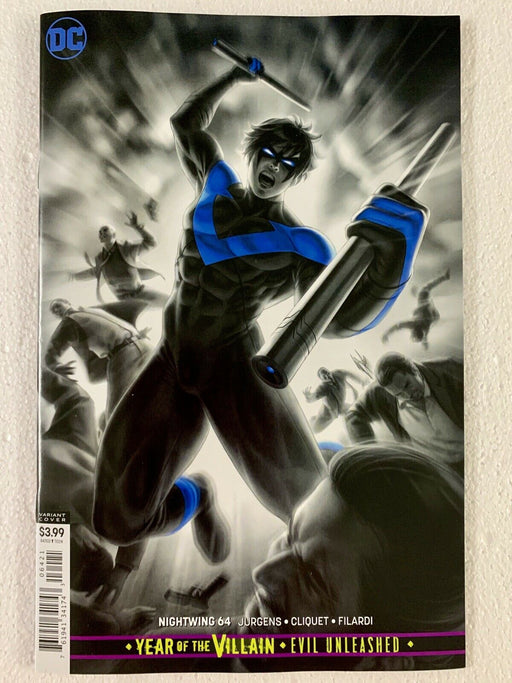Nightwing #64 Warren Louw Cover B Variant YOTV 2019 DC Comics Year Of Villain - for just $6.99! 