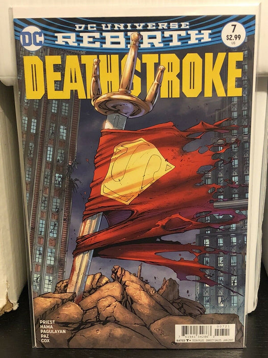 Deathstroke #7 Romulo Fajardo Jr Cover B Variant DC Comics Rebirth Slade Wilson - for just $7.99! 