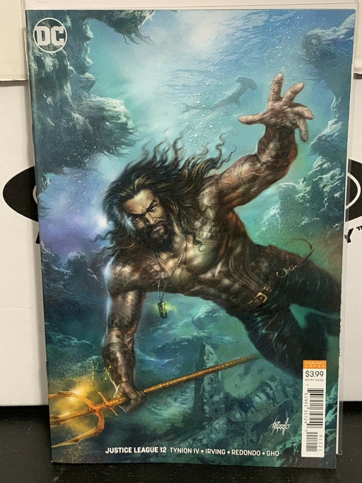 Justice League #12 Lucio Parillo Cover B Variant Drowned Earth Aquaman DC 2018 - for just $14.99! 