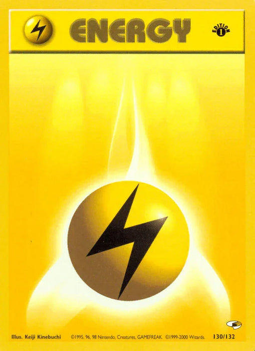 Lightning Energy (130/132) [Gym Heroes 1st Edition] - for just $0.45! 