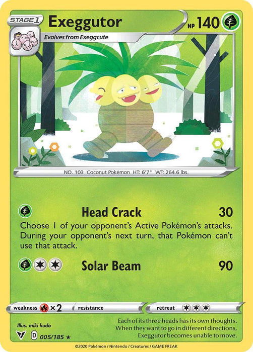 Exeggutor (005/185) [Sword & Shield: Vivid Voltage] - for just $0.10! 