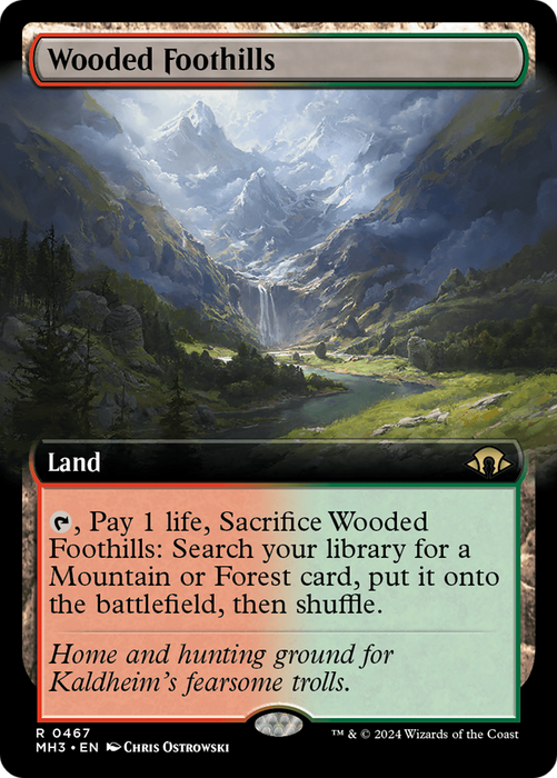 Wooded Foothills (Extended Art) (MH3-467) - Modern Horizons 3: (Extended Art) - for just $6.63! 
