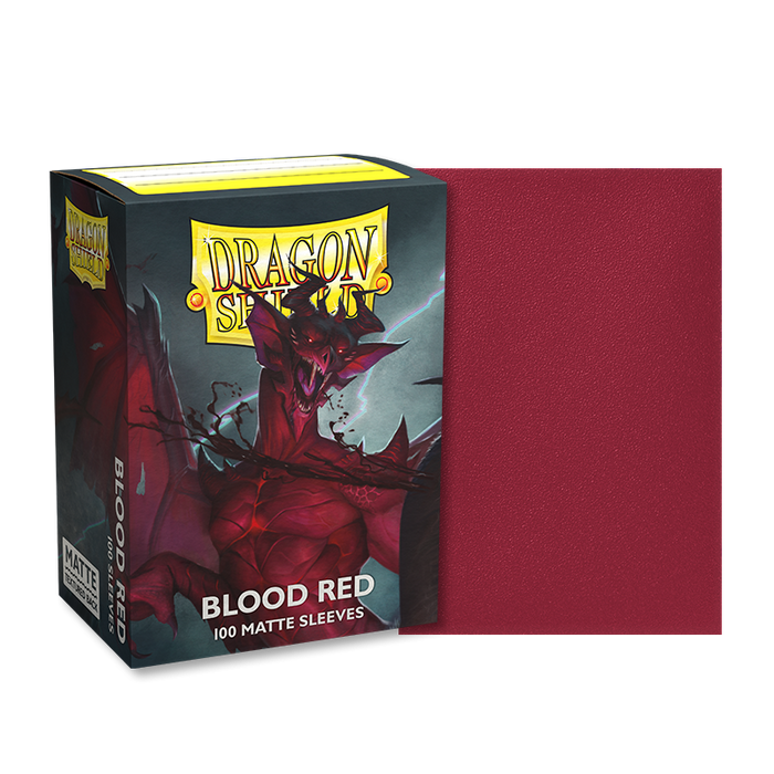 Dragon Shield: Standard 100ct Sleeves - Blood Red (Matte) - Just $8.95! Shop now at Retro Gaming of Denver