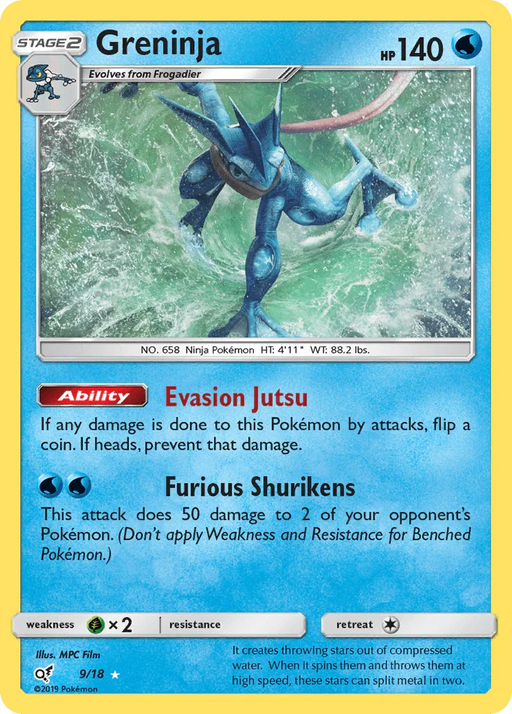 Greninja (9/18) [Sun & Moon: Detective Pikachu] - for just $3.95! 