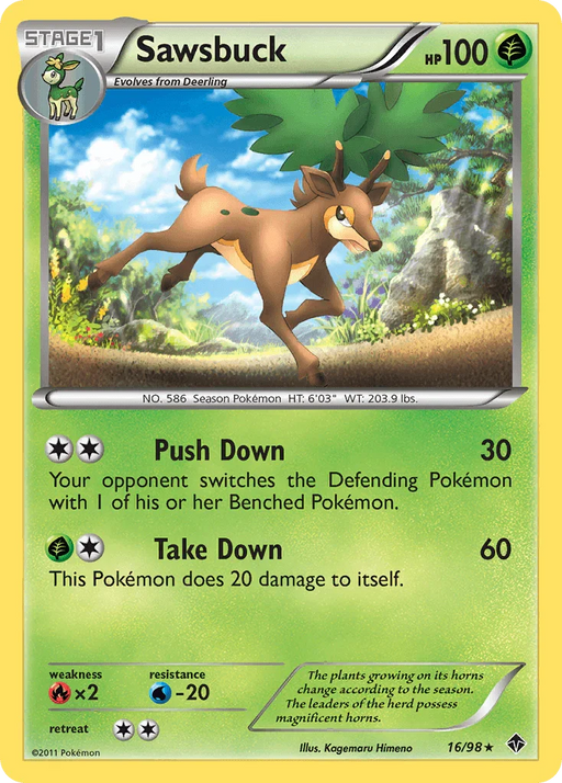 Sawsbuck (16/98) [Black & White: Emerging Powers] - for just $0.95! 