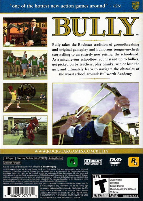 Bully – PlayStation 2 (PS2) - for just $18.99! 