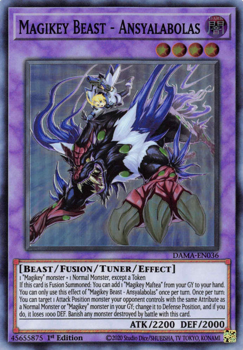 Magikey Beast - Ansyalabolas [DAMA-EN036] Super Rare - for just $0.10! 