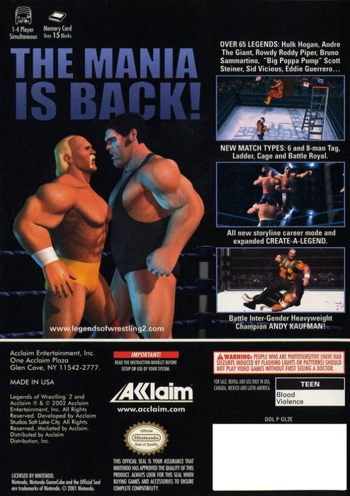 Legends of Wrestling II – GameCube (GC) - for just $10.99! 