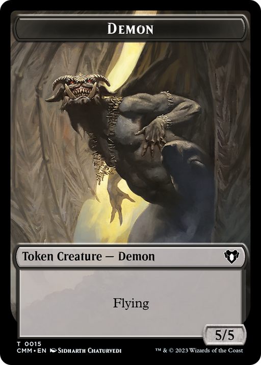 Demon Token [Commander Masters Tokens] - Just $6.45! Shop now at Retro Gaming of Denver