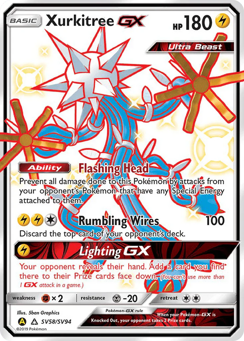 Xurkitree GX (SV58/SV94) [Sun & Moon: Hidden Fates - Shiny Vault] - for just $6.80! 