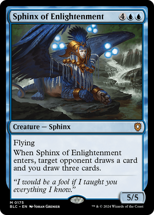 Sphinx of Enlightenment (BLC-175) - Bloomburrow Commander - for just $0.11! 