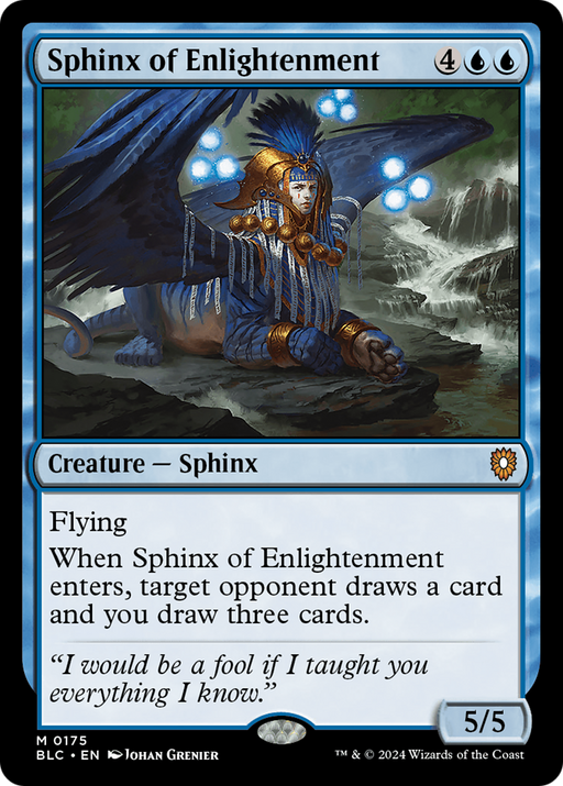 Sphinx of Enlightenment (BLC-175) - Bloomburrow Commander - for just $0.11! 