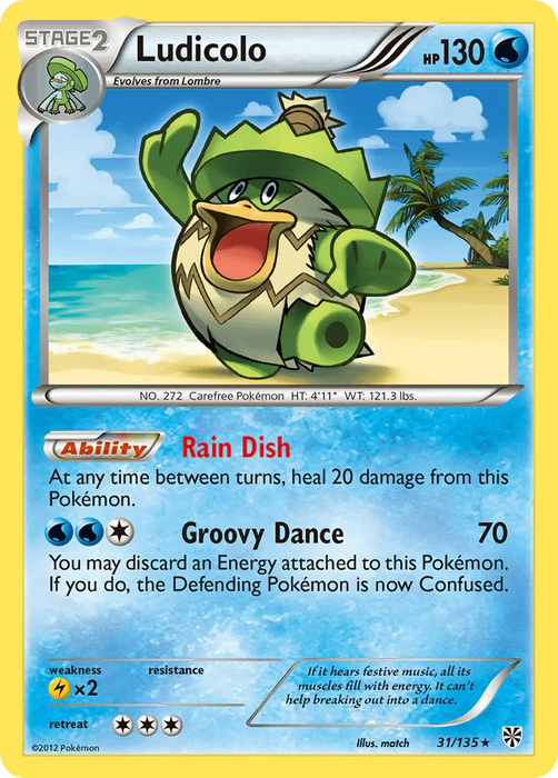 Ludicolo (31/135) [Black & White: Plasma Storm] - for just $0.30! 